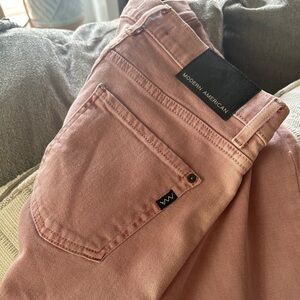 Modern American Sherbert Stella Wide leg Dusty Rose TALL denim- 4/27